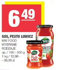 Spar Sos, pesto łowicz mw food oferta