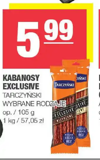 Spar Kabanosy exclusive tarczyński oferta