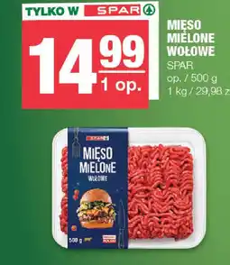 Spar Mięso mielone wołowe spar oferta