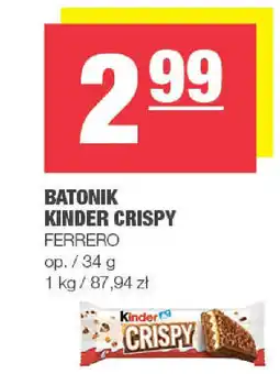 Spar Batonik kinder crispy ferrero oferta