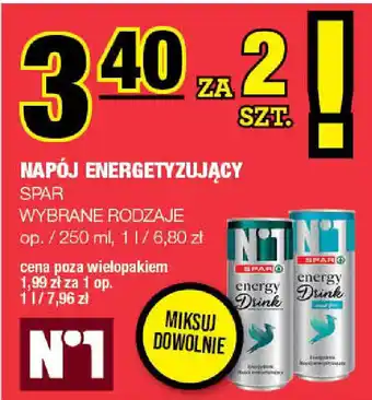 Spar Napój energetyzujący spar oferta