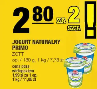 Spar Jogurt naturalny primo zott oferta