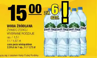 Spar Woda źródlana żywiec zdrój oferta