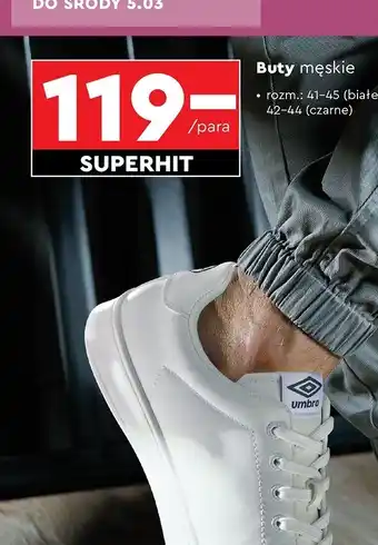 Biedronka Buty męskie 42-44 Umbro oferta