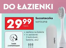 Biedronka Szczoteczka soniczna + 3 końcówki Hoffen oferta