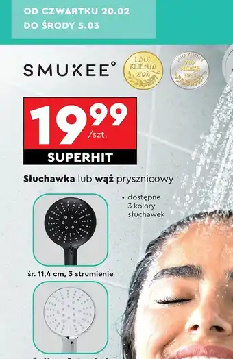 Biedronka Wąż prysznicowy 150 - 175 cm Smukee oferta