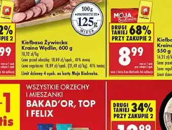 Biedronka Kiełbasa żywiecka Kraina Wędlin oferta