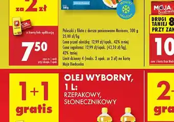 Biedronka Paluszki z fileta dorsza panierowane Marinero oferta