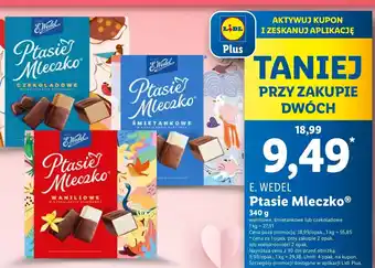 Lidl Czekoladki waniliowe E. wedel ptasie mleczko oferta