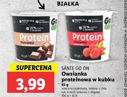 Lidl Owsianka malina + chia Sante go on! protein oferta