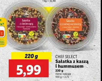 Lidl Sałatka z ciecierzycy z kaszą bulgur Chef select oferta