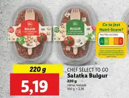 Lidl Sałatka bulgur z sosem pomidorowym i hummusem Chef select oferta