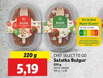 Lidl Sałatka bulgur z sosem pomidorowym i hummusem Chef select oferta