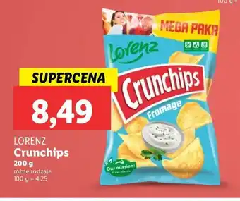 Lidl Chipsy fromage Crunchips Crunchips lorenz oferta