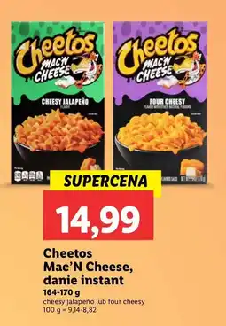 Lidl Makaron z serem mac'n cheese jalapeno Cheetos oferta