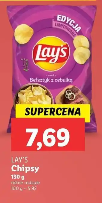 Lidl Chipsy befsztyk z cebulką Lay's Frito lay lay's oferta