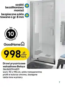 Castorama Drzwi kabiny prysznicowej GoodHome oferta