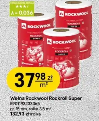 Castorama Wełna mineralna Rockwool oferta