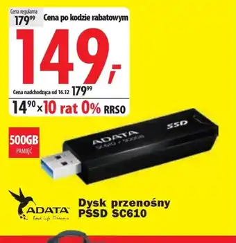 Media Expert Dysk zewnętrzny Adata oferta