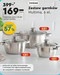 Biedronka Zestaw garnków Zwieger oferta