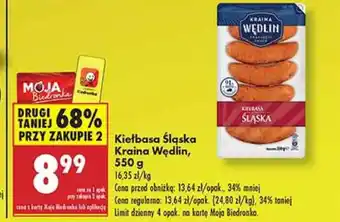 Biedronka Kiełbasa Kraina Wędlin oferta