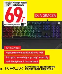 Media Expert Klawiatura gamingowa KRUX oferta