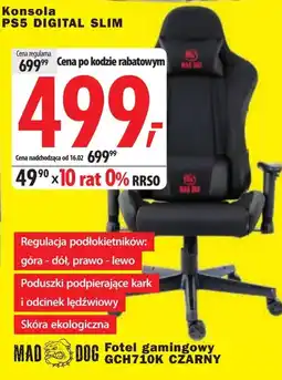 Media Expert Fotel gamingowy Mad Dog oferta