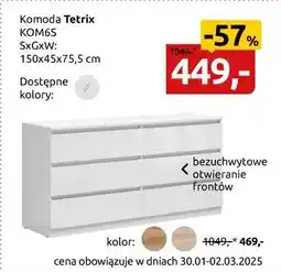 Black Red White Komoda Tetrix KOM6S oferta