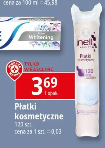 E.Leclerc Płatki kosmetyczne Wiodąca Marka Inell oferta