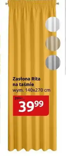 Black Red White ZASŁONA RITA, WYM. 140X270, TASMA, KOLOR BIAŁY oferta