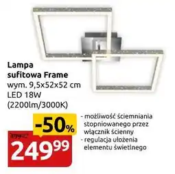 Black Red White L.SUFITOWA FRAME LED/18W/2200LM/3000K/SREBRNY METALIK/IP20/9,5X52X52CM [3751019] oferta