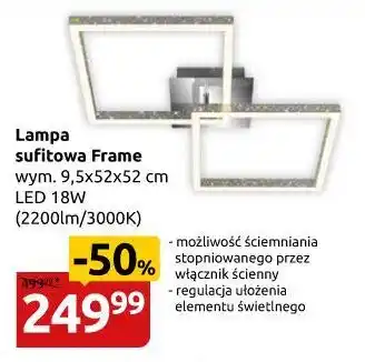 Black Red White L.SUFITOWA FRAME LED/18W/2200LM/3000K/SREBRNY METALIK/IP20/9,5X52X52CM [3751019] oferta