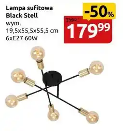 Black Red White LAMPA SUFITOWA BLACK STEEL 6XE27/MAX60W/CZARNY/IP20/19,5X55,5X55,5CM [3868065] oferta