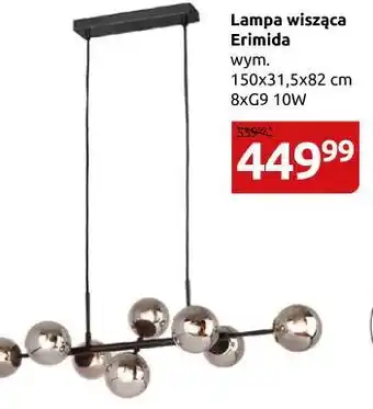 Black Red White L.WISZĄCA ERIMIDA 8XG9/MAX10W/CZARNY/IP20/150X31,5X82CM [PND-2244-8A-BL] oferta