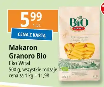 E.Leclerc Makaron rurki Granoro Bio oferta