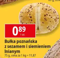 E.Leclerc Bułka poznańska z sezamem i siemieniem oferta