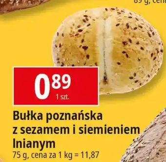 E.Leclerc Bułka poznańska z sezamem i siemieniem oferta