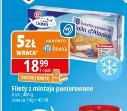 E.Leclerc Filet z mintaja panierowany Wiodąca Marka Peche Ocean oferta