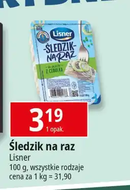 E.Leclerc Śledzik na raz z cebulką Lisner Na Raz oferta