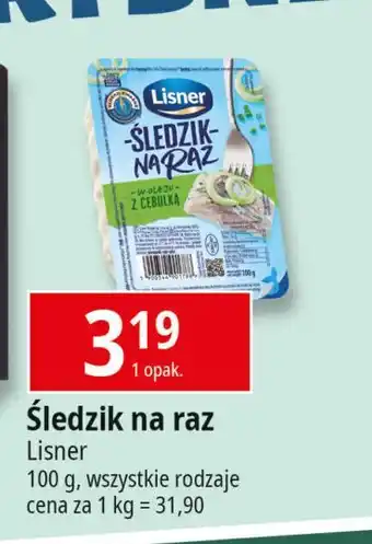 E.Leclerc Śledzik na raz z cebulką Lisner Na Raz oferta