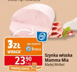 E.Leclerc Szynka włoska mamma-mia Madej & Wróbel oferta