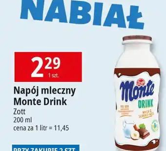 E.Leclerc Napój mleczno-czekoladowy i orzechami laskowymi Zott Monte Drink oferta