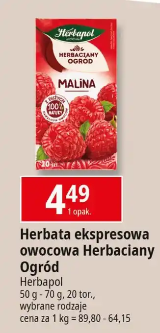 E.Leclerc Herbata malina Herbapol Herbaciany Ogród oferta