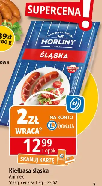 E.Leclerc Kiełbasa śląska Morliny oferta