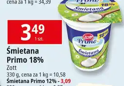 E.Leclerc Śmietana 12% Zott Primo oferta