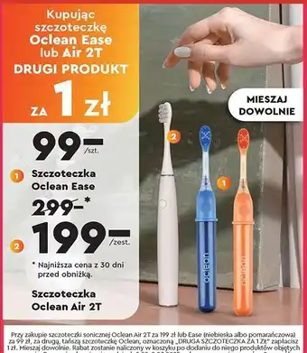 Biedronka Szczoteczka soniczna air 2t biała Oclean oferta