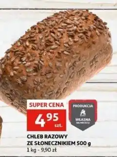 Auchan Chleb razowy ze słonecznikiem oferta