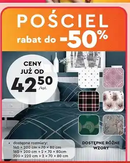 Biedronka Komplet pościeli bawełna 200 x 220 cm + 2 70 80 oferta