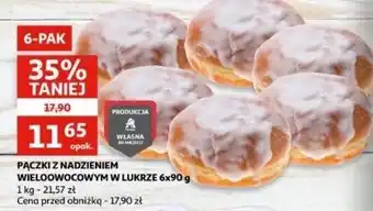 Auchan Pączki wieloowocowe w lukrze oferta