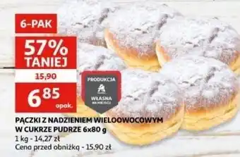 Auchan Pączki z nadzieniem wieloowocowym Auchan oferta